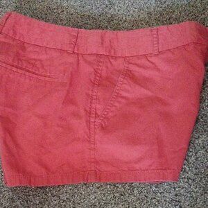 J. Crew Chino Broken In Women's Shorts Size 6 Solid Cotton Casual Rust Red 3" In
